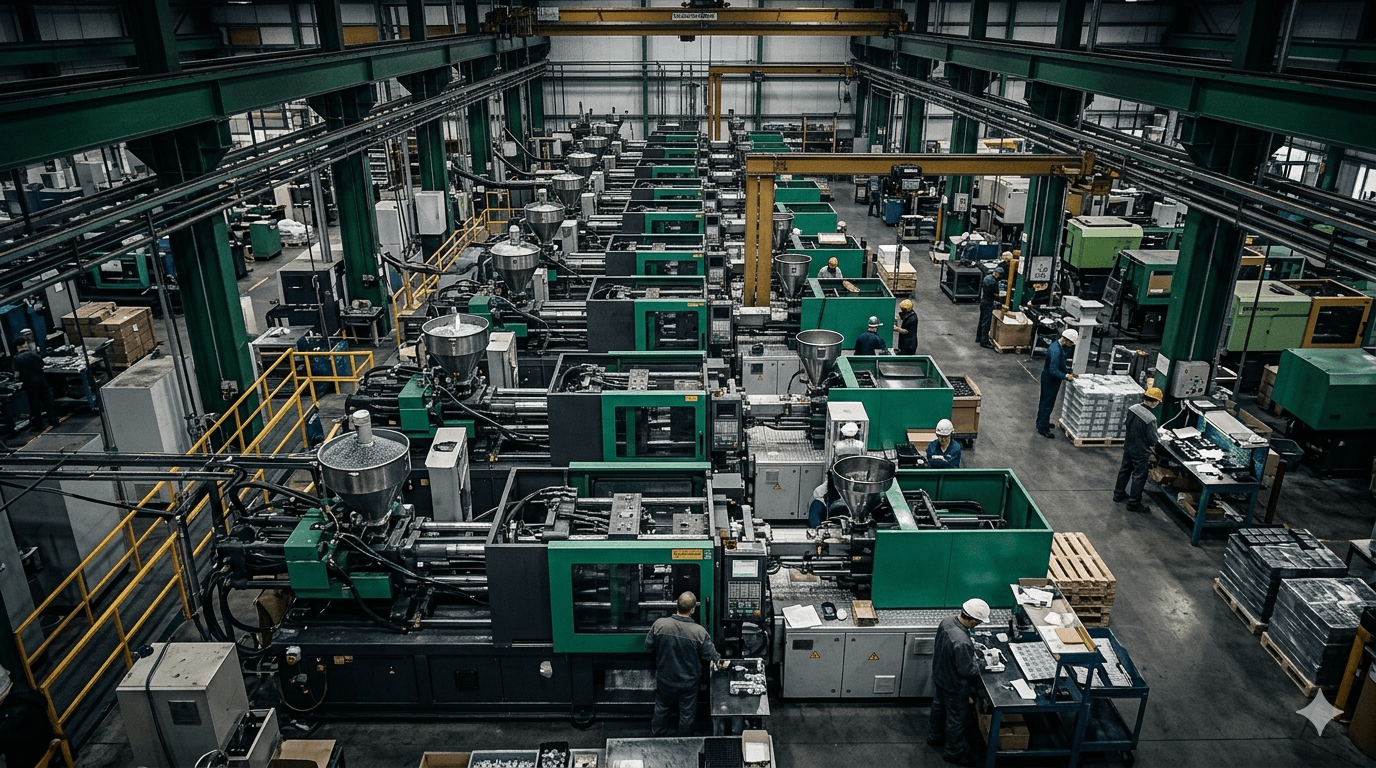 Jurplastas production facility — injection moulding line
