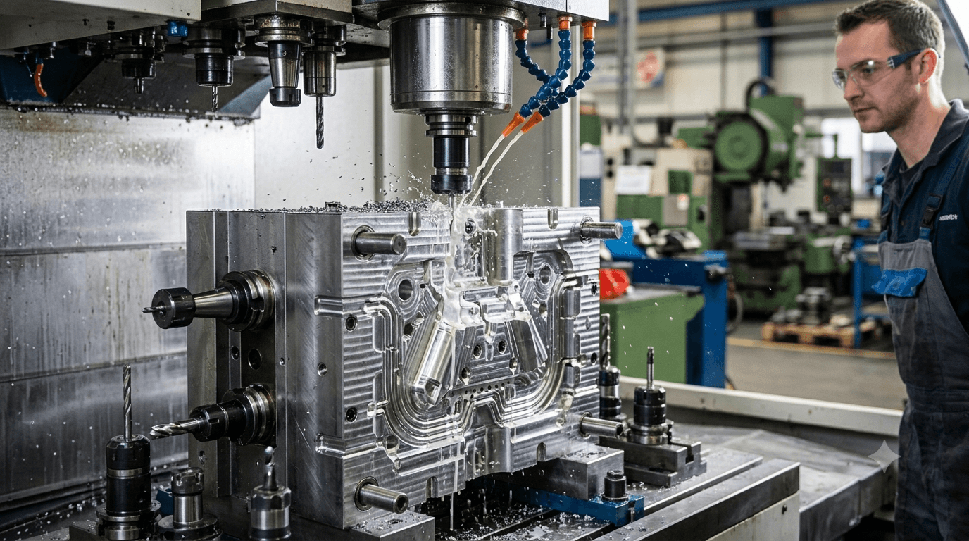 Custom moulding — CNC machining of plastic injection mould